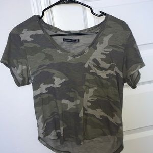 camo abercrombie and fitch t shirt